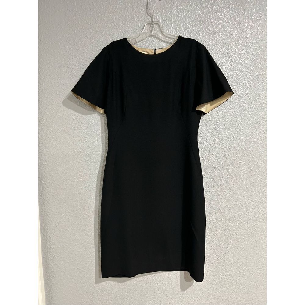 Tigre Women's Vintage 60's Blended Fitted Wiggle Sheath Dress Black Size 12